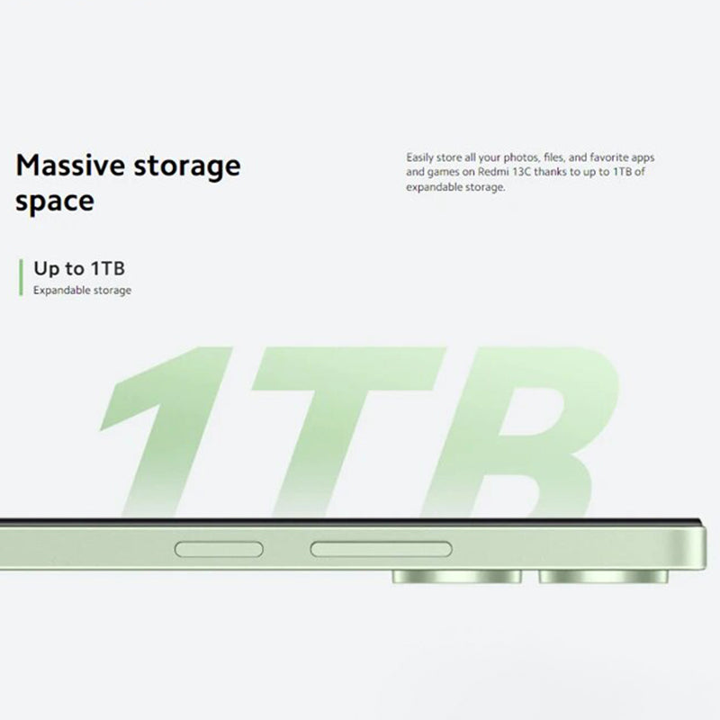 XIAOMI Redmi 13C EU Version 8GB+256GB NFC Android Smartphone 6.74-inch IPS 50MP Camera Helio G85 Cellphone