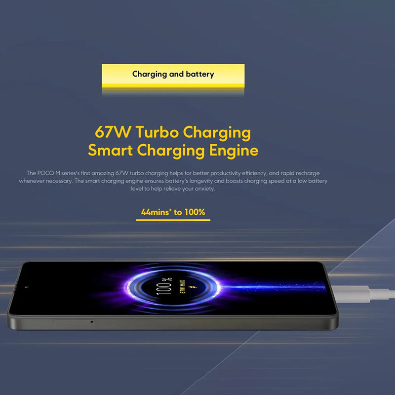 XIAOMI POCO M6 Pro 4G 8+256GB 6.67-inch AMOLED Helio G99 Ultra 64MP Cam Android 13 Cell Phone, EU Version