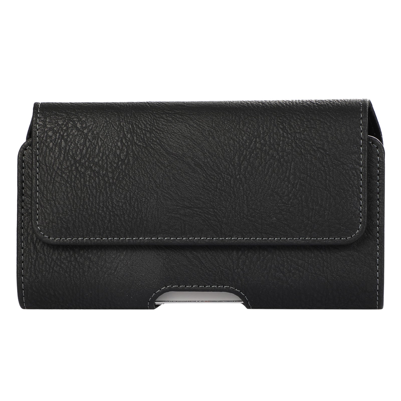 5 Inch Magnetic Waist Pouch Horizontal Style PU Phone Carrying Case