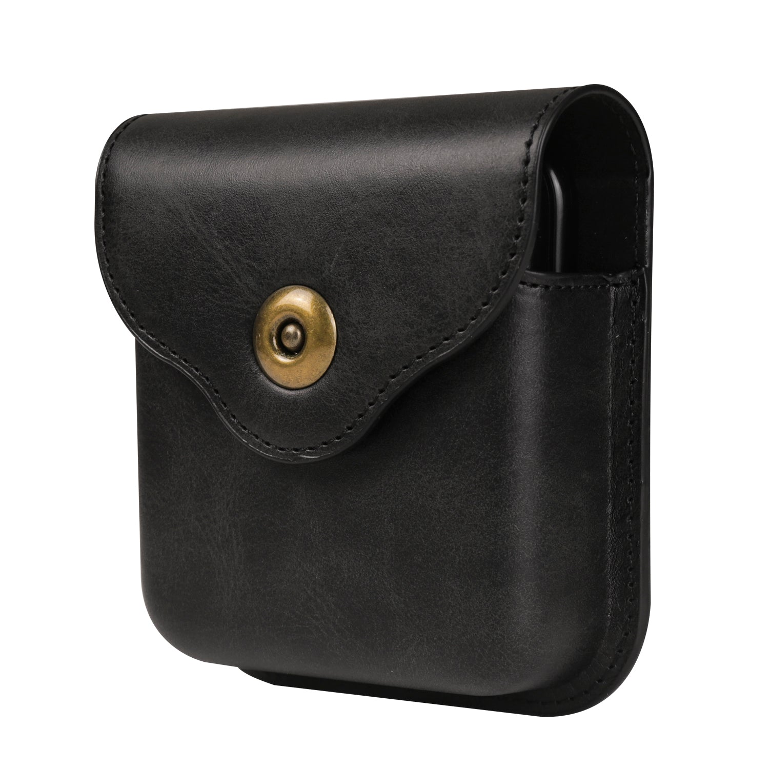 Universal PU Leather Waist Bag with Back Clip and Belt Loop for Folding Phones