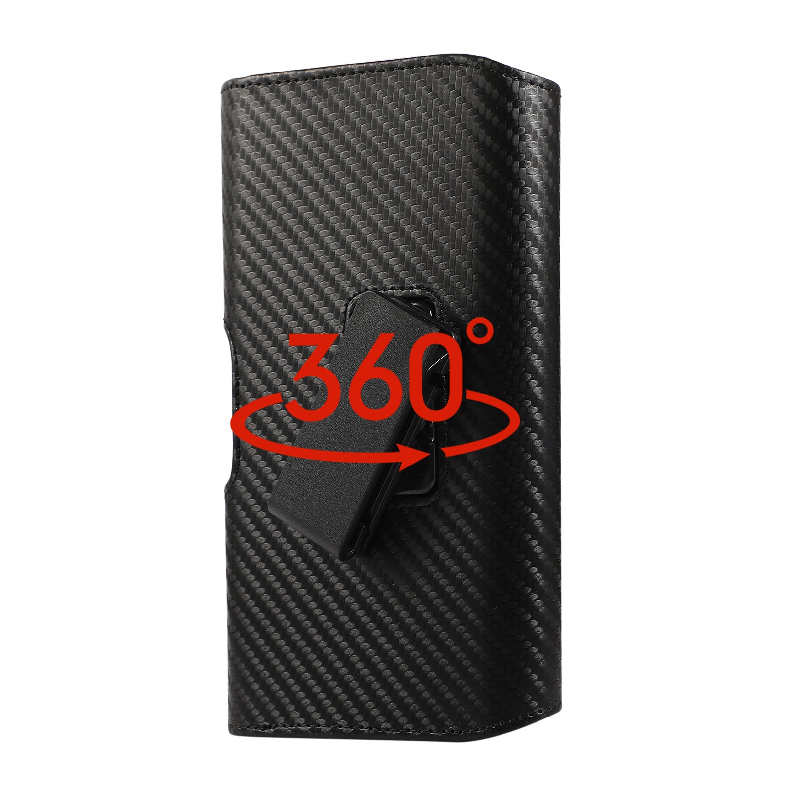 Leather Holster Fits 6.7 inch Phone Horizontal Cell Phone Holder with Rotating Belt Clip
