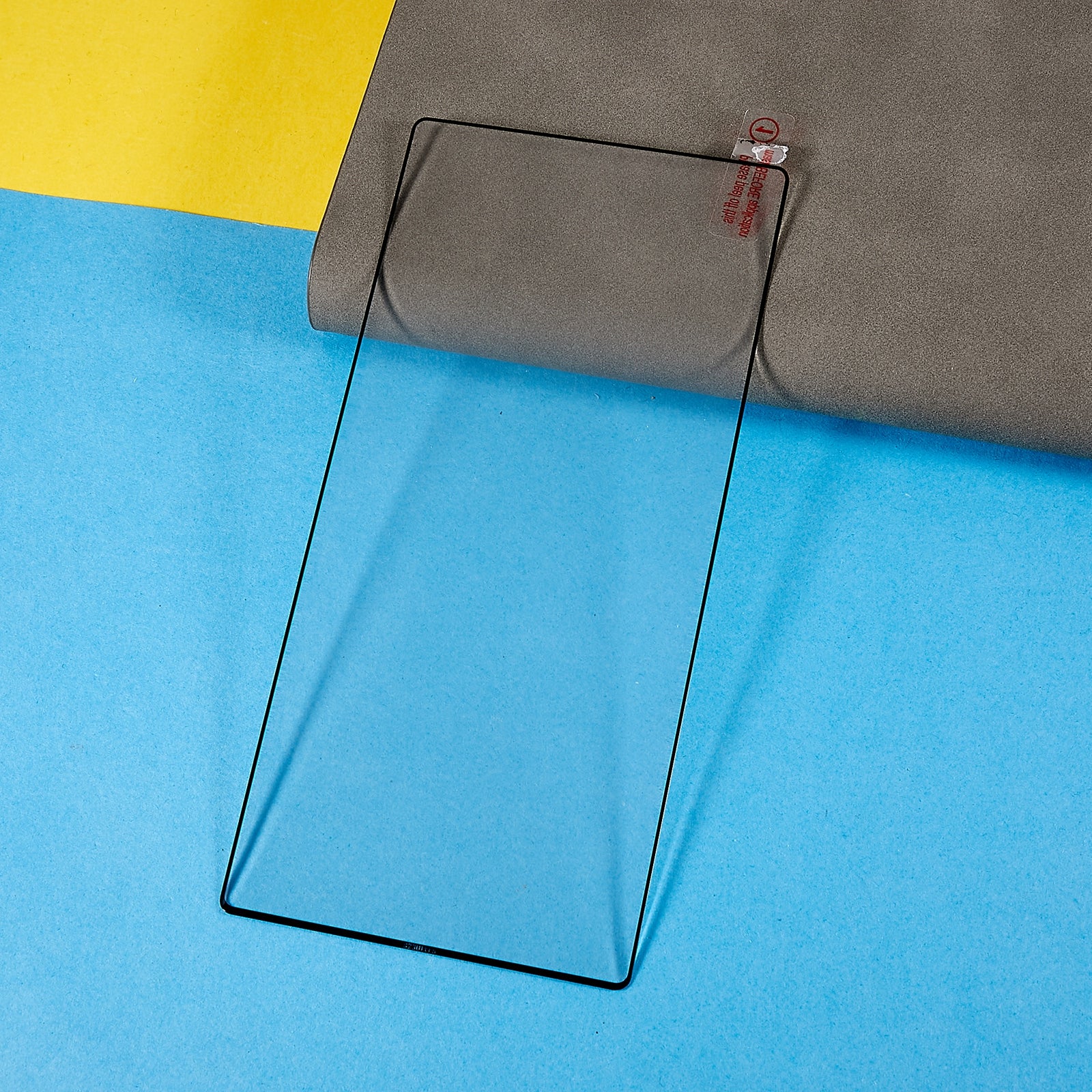 For Samsung Galaxy S24 Ultra Silk Printing Black Edge High Aluminum-silicon Glass Film (Fingerprint Unlock)