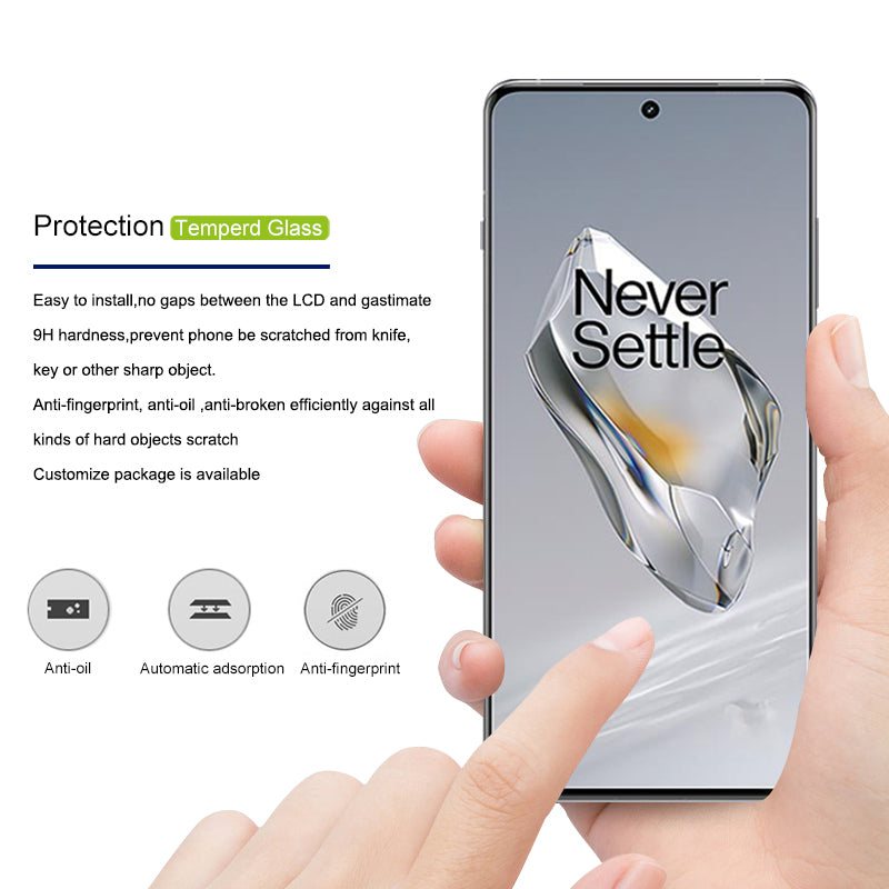 MOCOLO For OnePlus 12 5G Tenpered Glass Screen Protector Full Glue Full Coverage