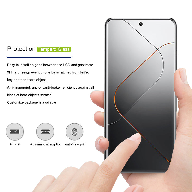 MOCOLO For Xiaomi 14 Pro Full Coverage Screen Protector Tempered Glass