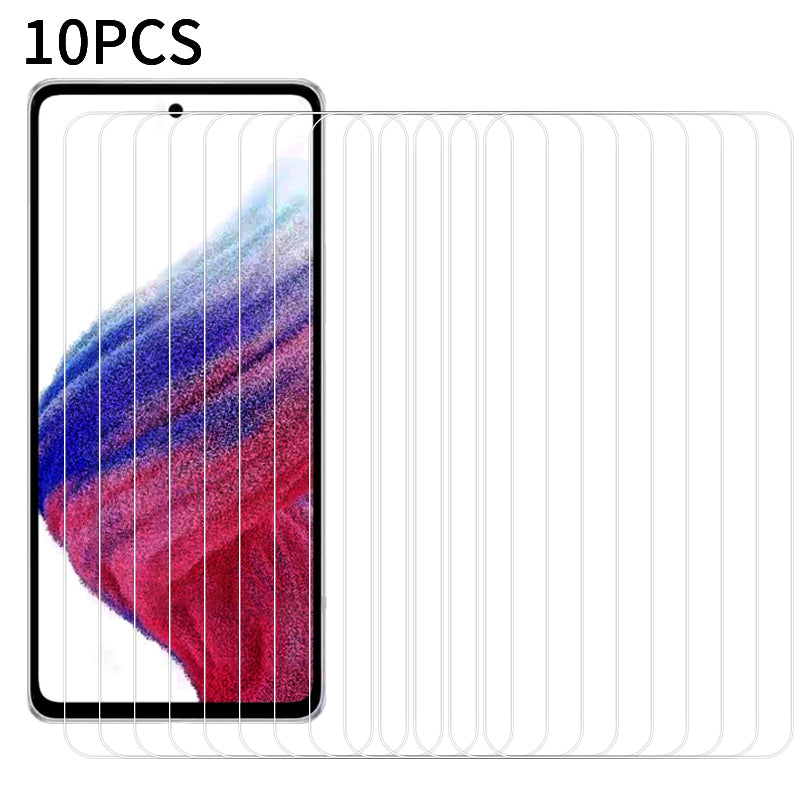 RURIHAI 10Pcs For Samsung Galaxy A55 5G Screen Protector 2.5D AB Glue High Aluminium-silicon Glass Film
