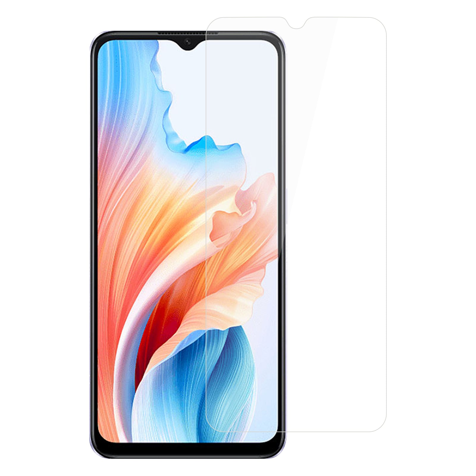 For Oppo A59 5G High Aluminum-silicon Glass Screen Protector 0.25 Arc Edge