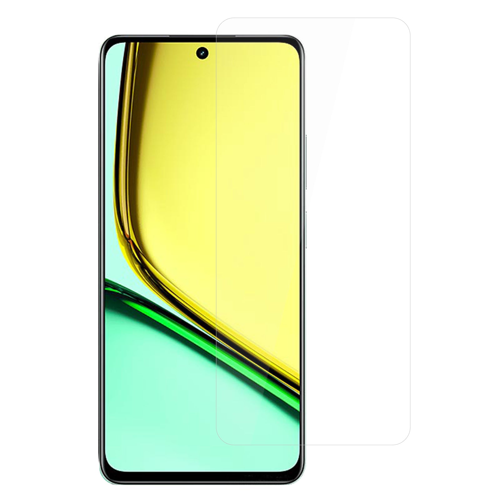 For Realme C67 5G Fingerprint-free Screen Protector High Aluminum-silicon Glass