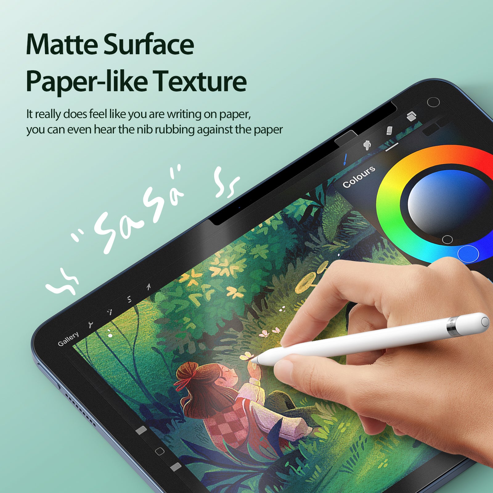 DUX DUCIS Naad Series for iPad 10.9 (2022) Paper-Feel Screen Protector PET Film Reusable Matte Finish