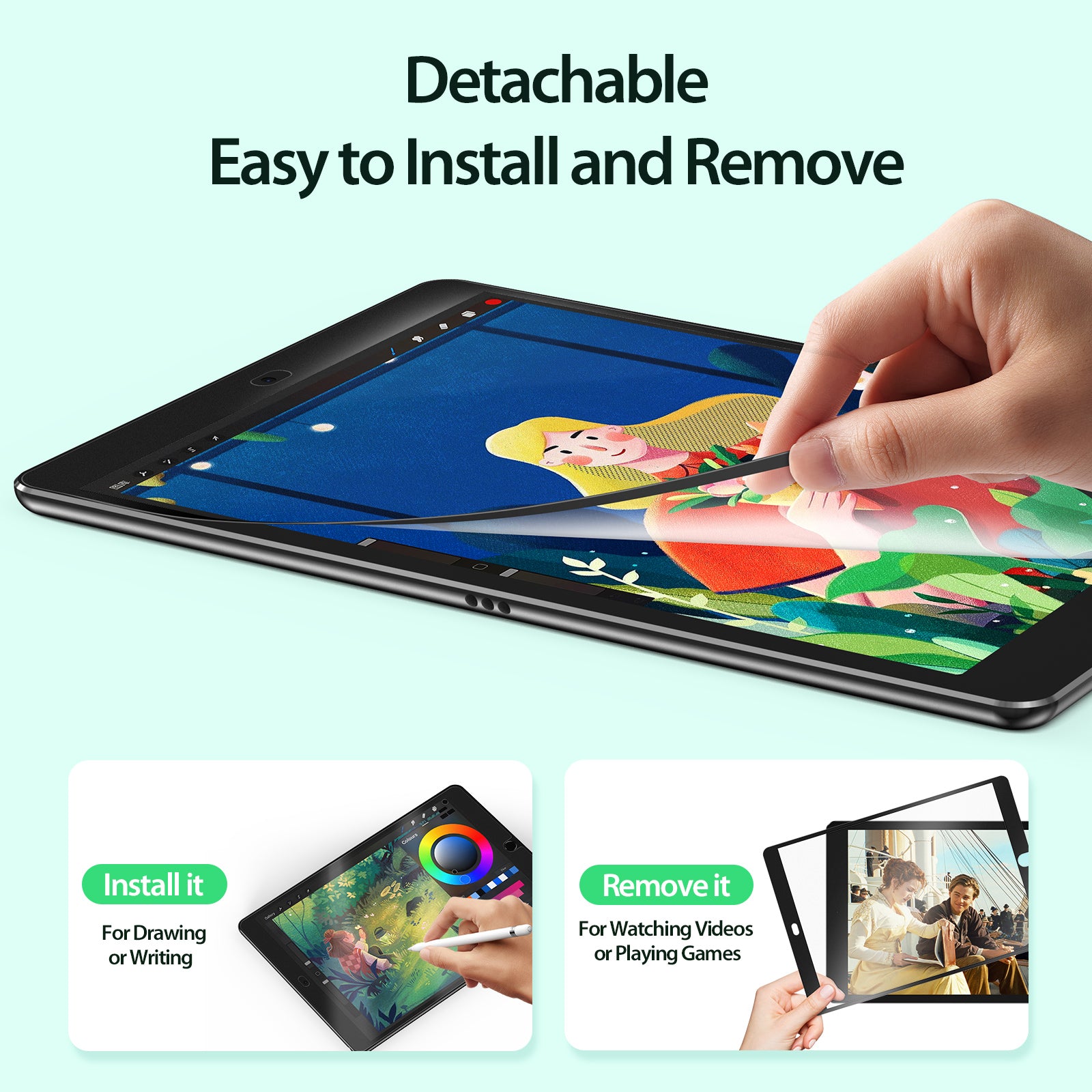 DUX DUCIS Naad Series for iPad 10.2 (2019) / (2020) / (2021) Screen Protector Matte PET Paperfeel Film