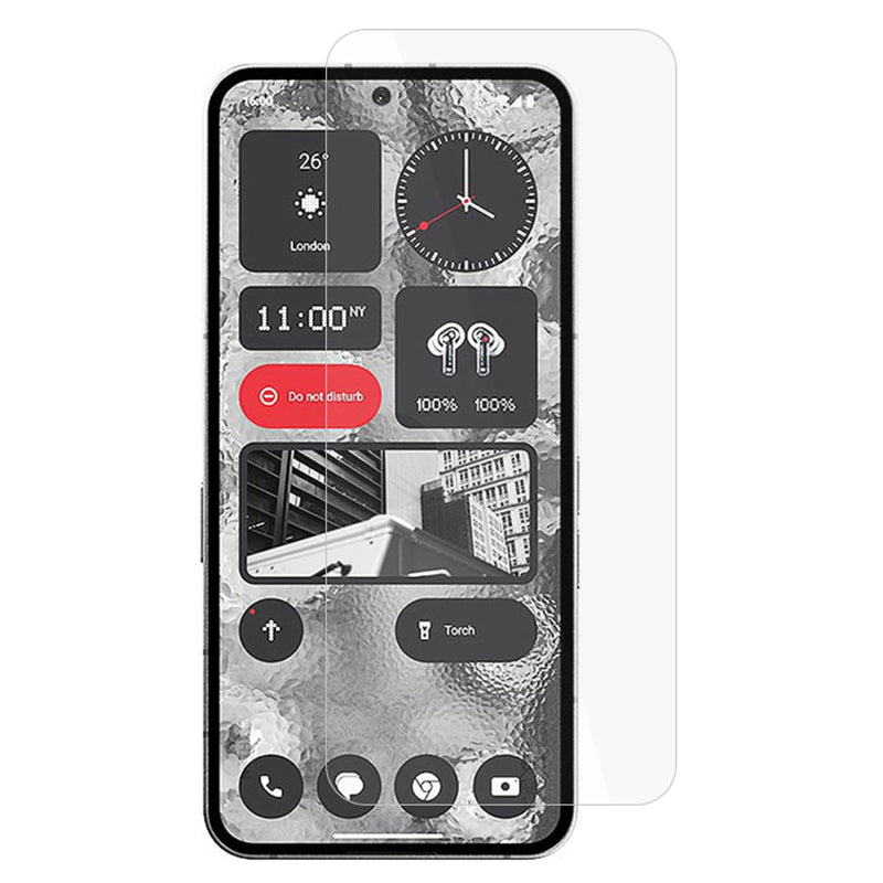 AMORUS For Nothing Phone (2a) Screen Protector 9H Glass Hardness Film 2.5D High Aluminum-silicon Glass