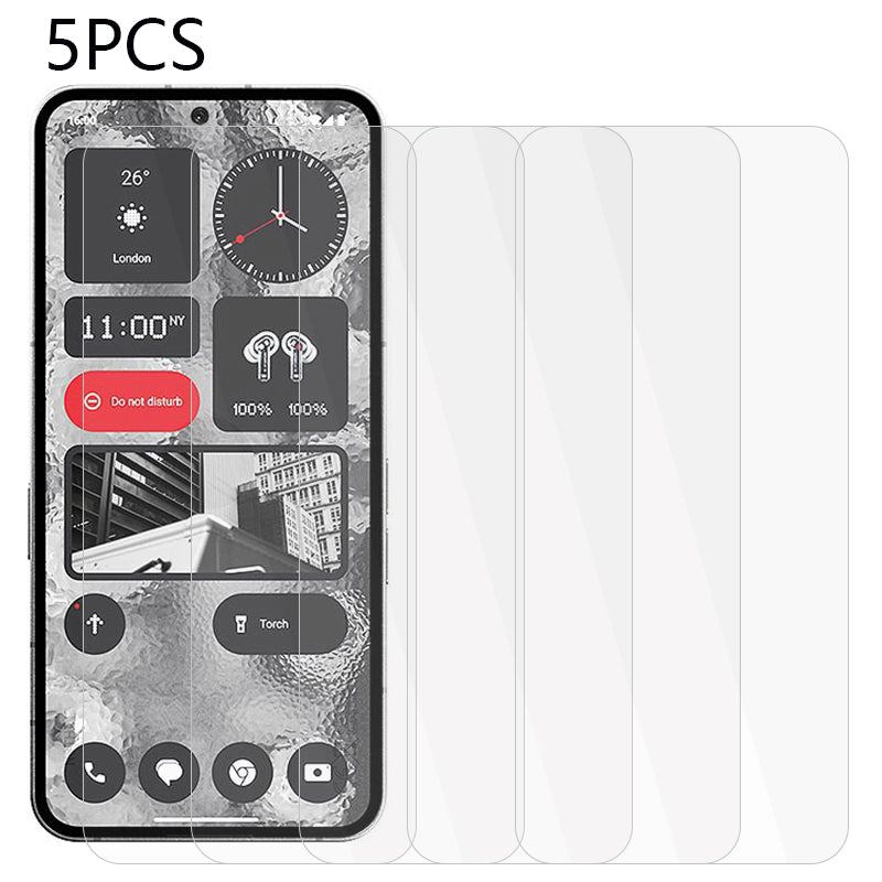 5PCS For Nothing Phone (2a) 2.5D Screen Protector 0.3mm HD Clear Tempered Glass Film