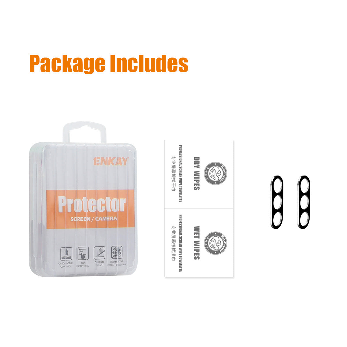 ENKAY HAT PRINCE 2Pcs For Samsung Galaxy A55 5G Lens Film Ultra Clear Camera Lens Protector