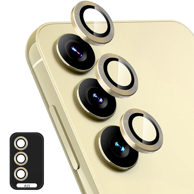 ENKAY HAT PRINCE For Samsung Galaxy A15 4G / 5G Camera Lens Protector Metal Individual Ring Rear Lens Film