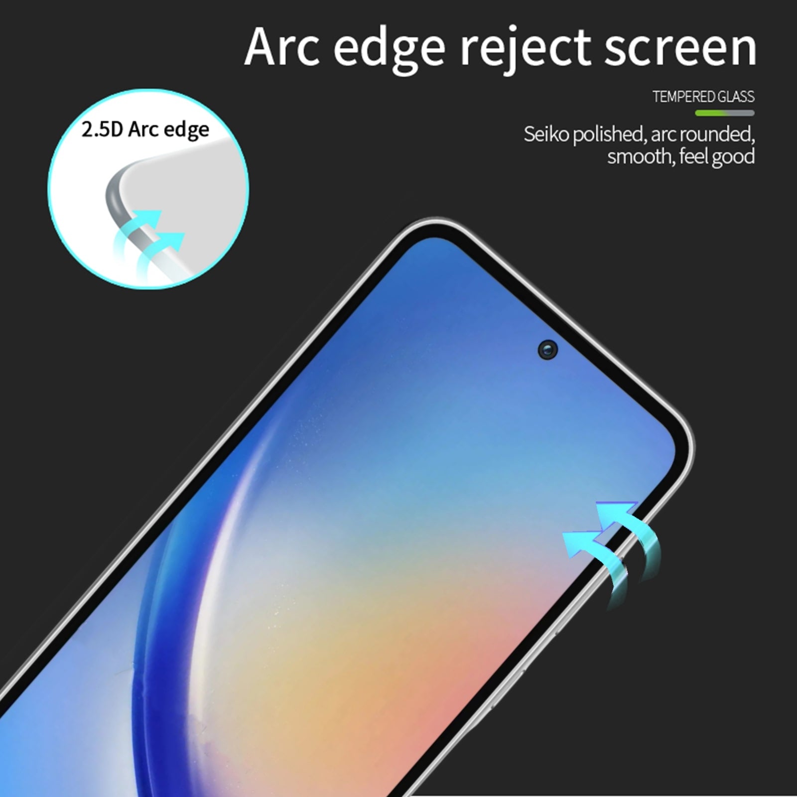 PINWUYO JK Tempered Glass Film Series-2 for Samsung Galaxy A35 5G / A55 5G Screen Protector Full Coverage