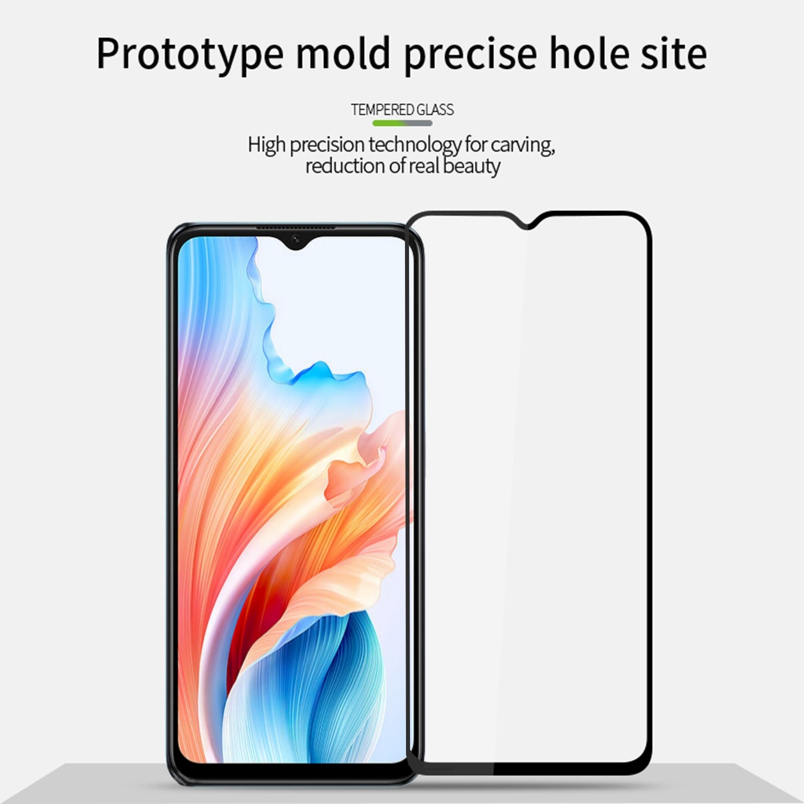 PINWUYO JK Tempered Glass Film Series-2 for Oppo A59 5G Full Glue Full Screen Protector Guard
