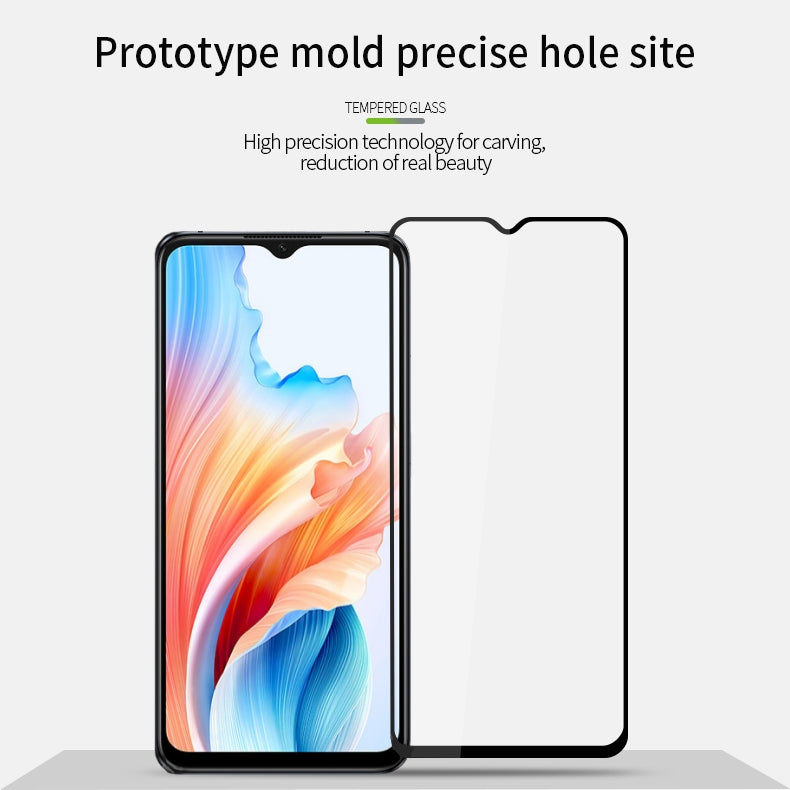 MOFI For Oppo A59 5G JK Tempered Glass Film Series-1 Screen Guard Protector Full Glue Full Coverage