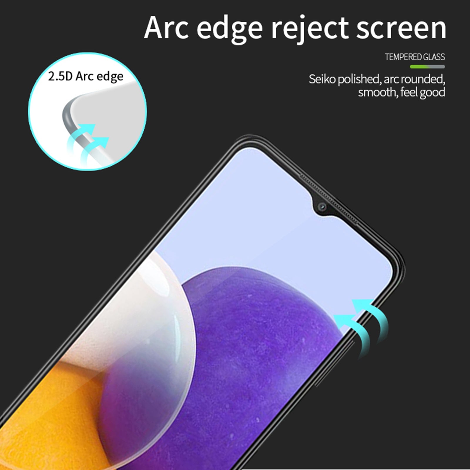 MOFI For Xiaomi Poco M6 5G JK Tempered Glass Film Series-1 Full Glue Screen Protector HD Clear
