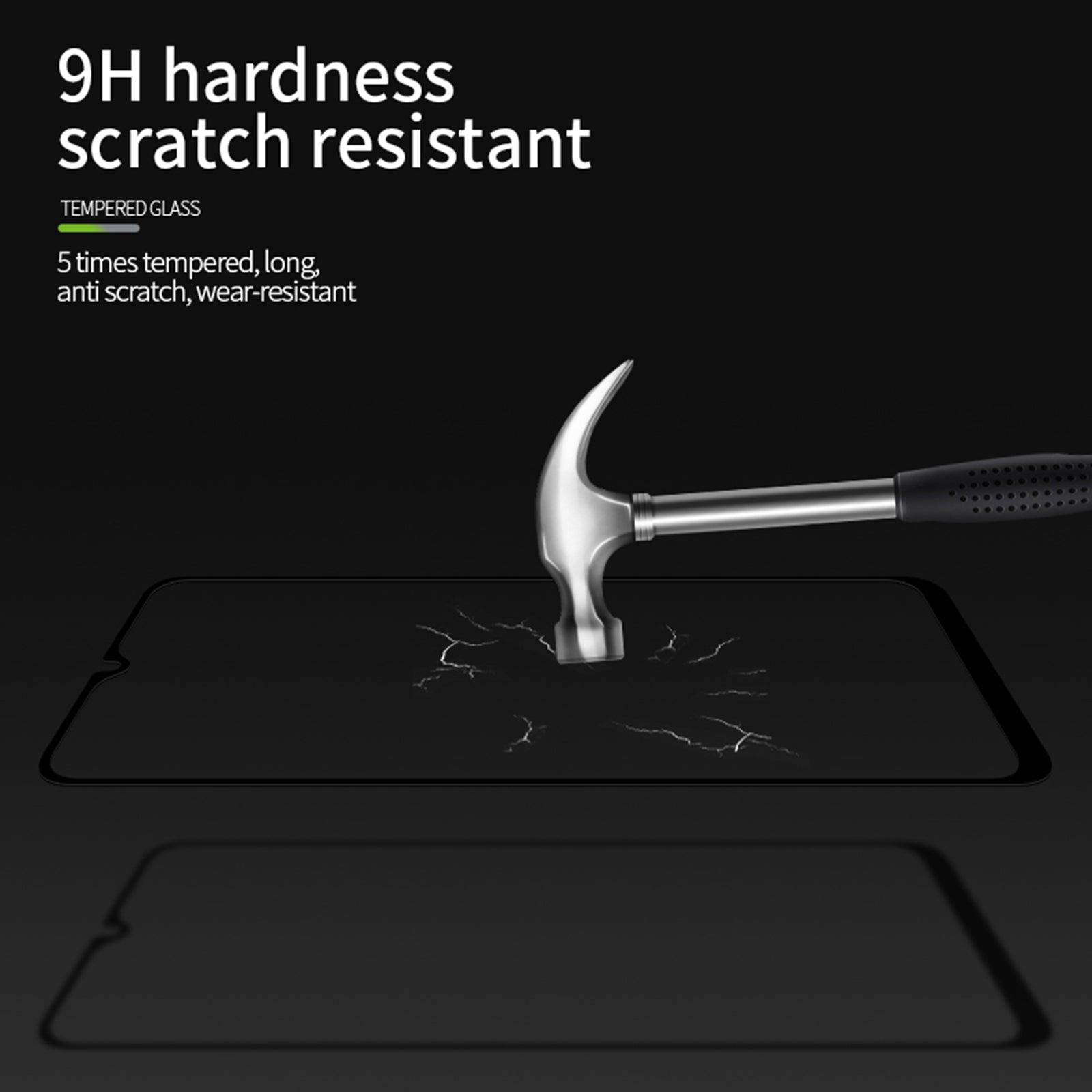 MOFI For Xiaomi Poco M6 5G JK Tempered Glass Film Series-1 Full Glue Screen Protector HD Clear