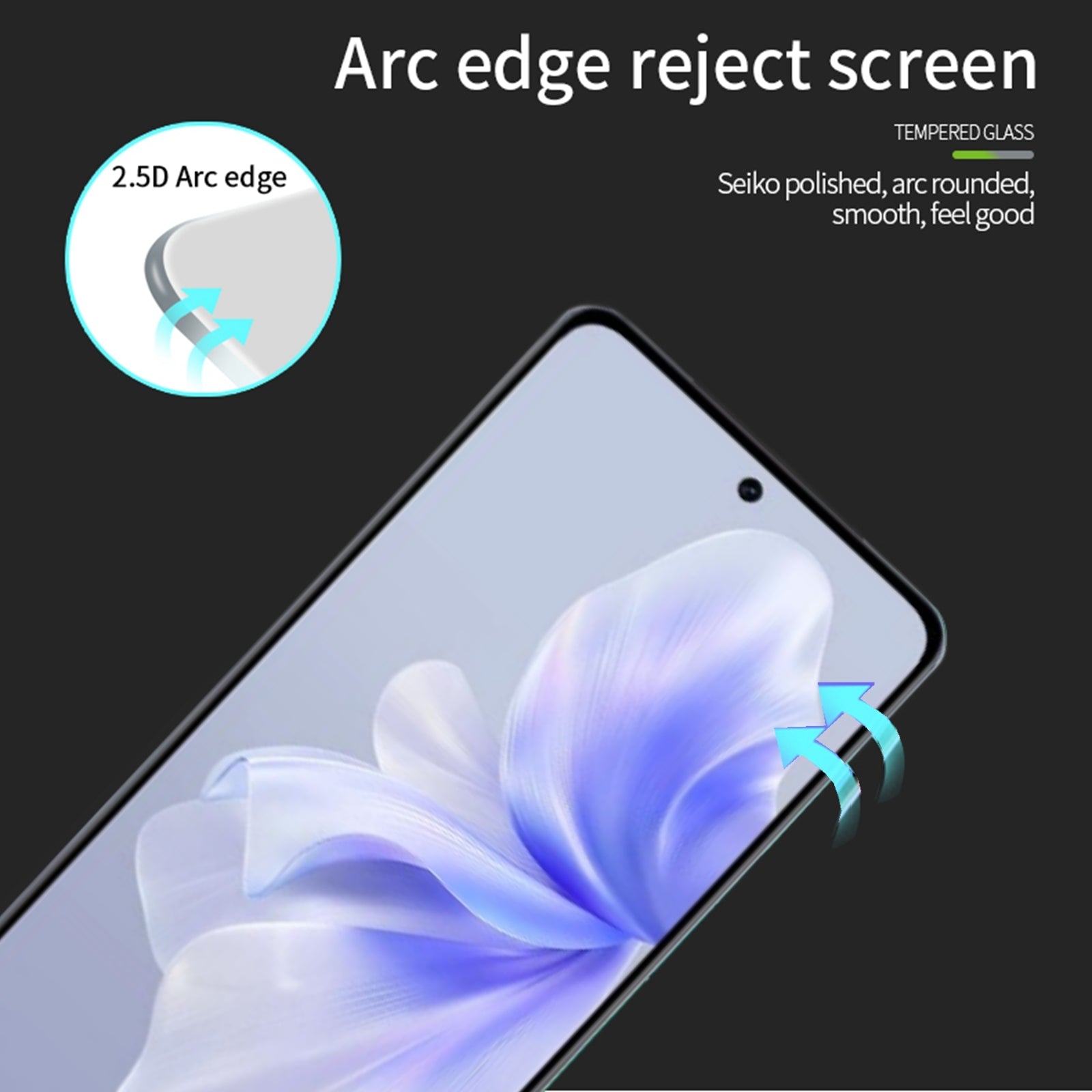 MOFI For vivo S18e 5G JK Tempered Glass Film Series-1 Screen Protector High Aluminum-silicon Glass