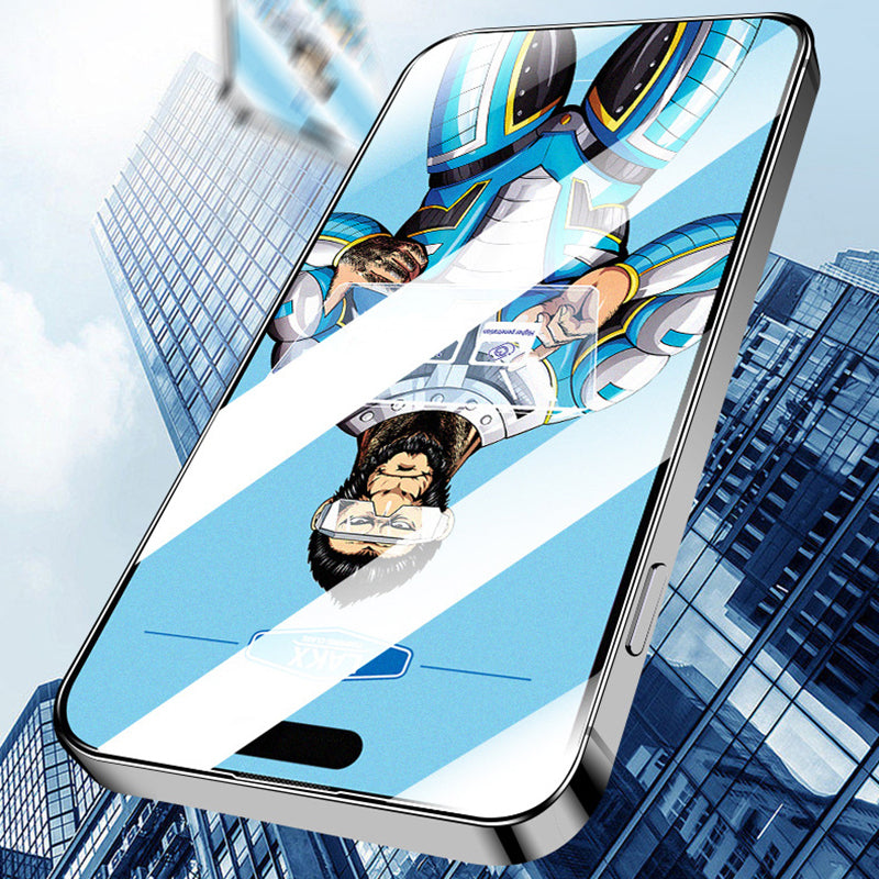 For iPhone 15 Pro Max Matte Screen Protector Fingerprint-free High Aluminium-silicon Glass