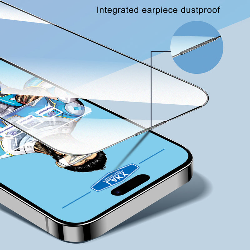 For iPhone 15 Pro Matte Screen Protector High Aluminium-silicon Glass Anti-explosion