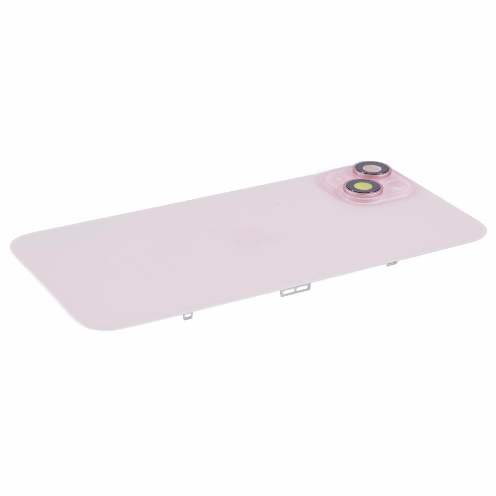 For iPhone 15 Battery Housing with Bracket + Camera Lens Cover Replacement Part