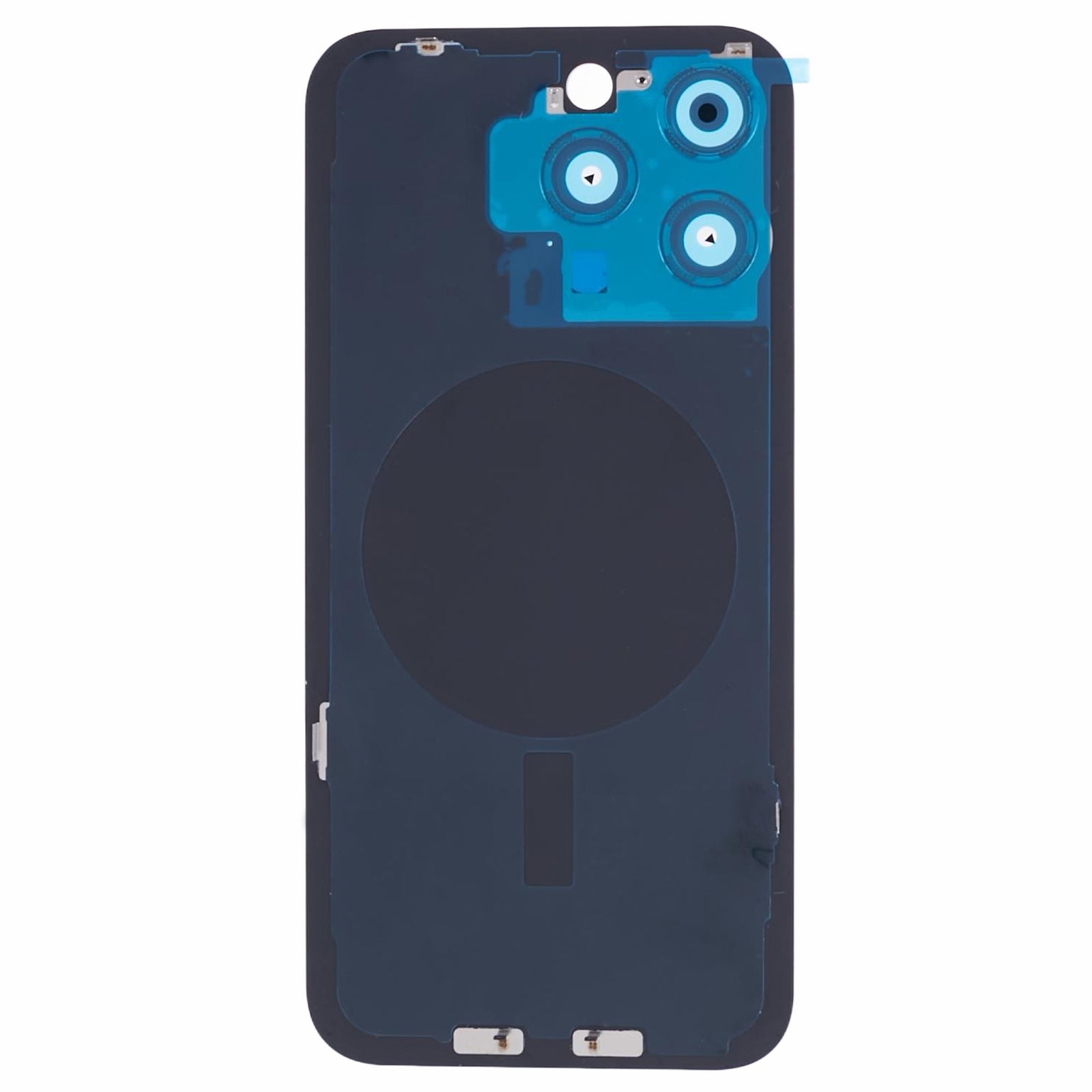 For iPhone 15 Pro Battery Housing with Bracket + Camera Lens Cover Replacement Part