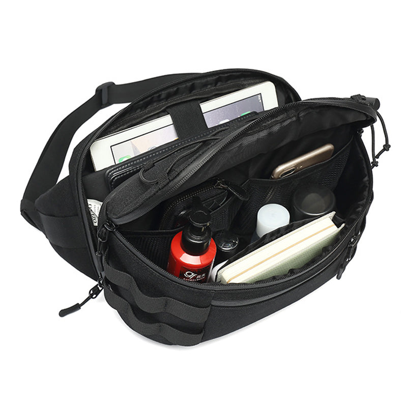 OZUKO 9340 Outdoor Molle Chest Bag Oxford Cloth Multi-function Men Waist Pack