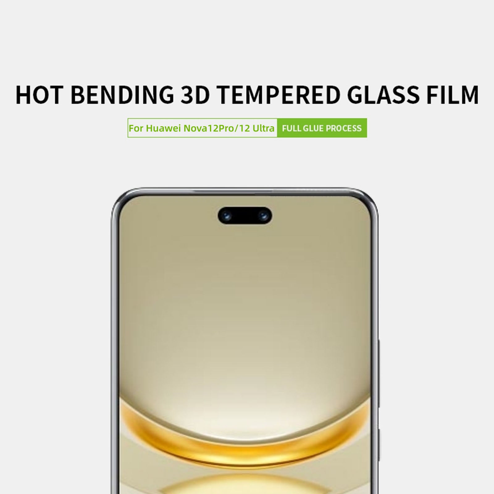 PINWUYO For Huawei nova 12 Pro 5G / nova 12 Ultra 5G Screen Protector 3D Hot Bending Tempered Glass Film