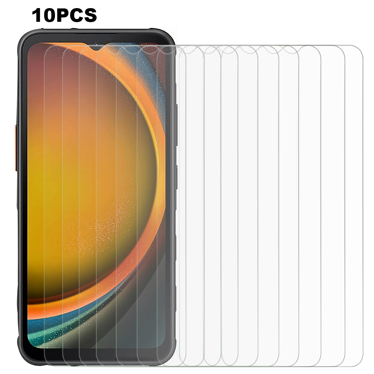 10PCS For Samsung Galaxy Xcover7 Tempered Glass Screen Protector 2.5D 0.3mm Film Anti-explosion