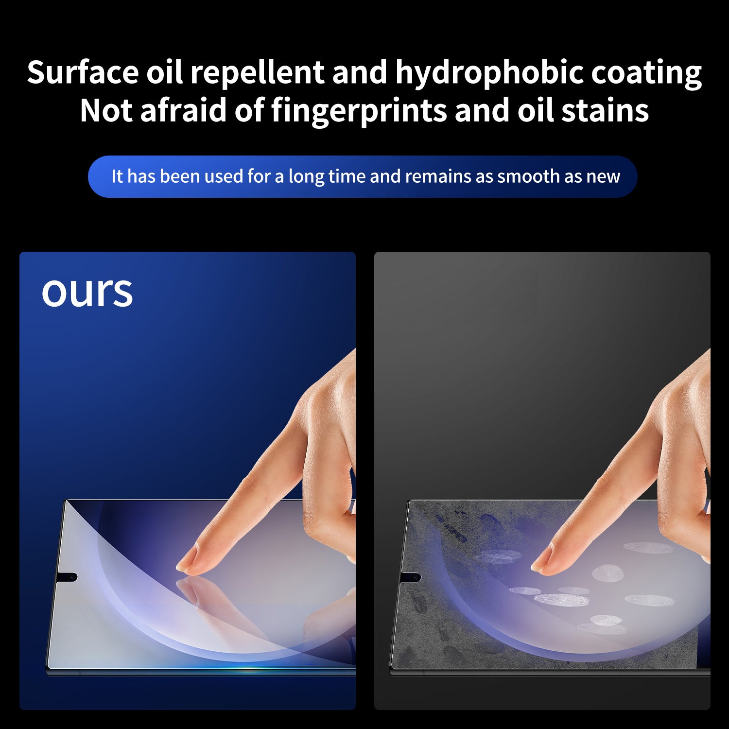 2Pcs Screen Protector for Samsung Galaxy S23+ High Aluminum-silicon Glass Film with 2Pcs Camera Lens Protector