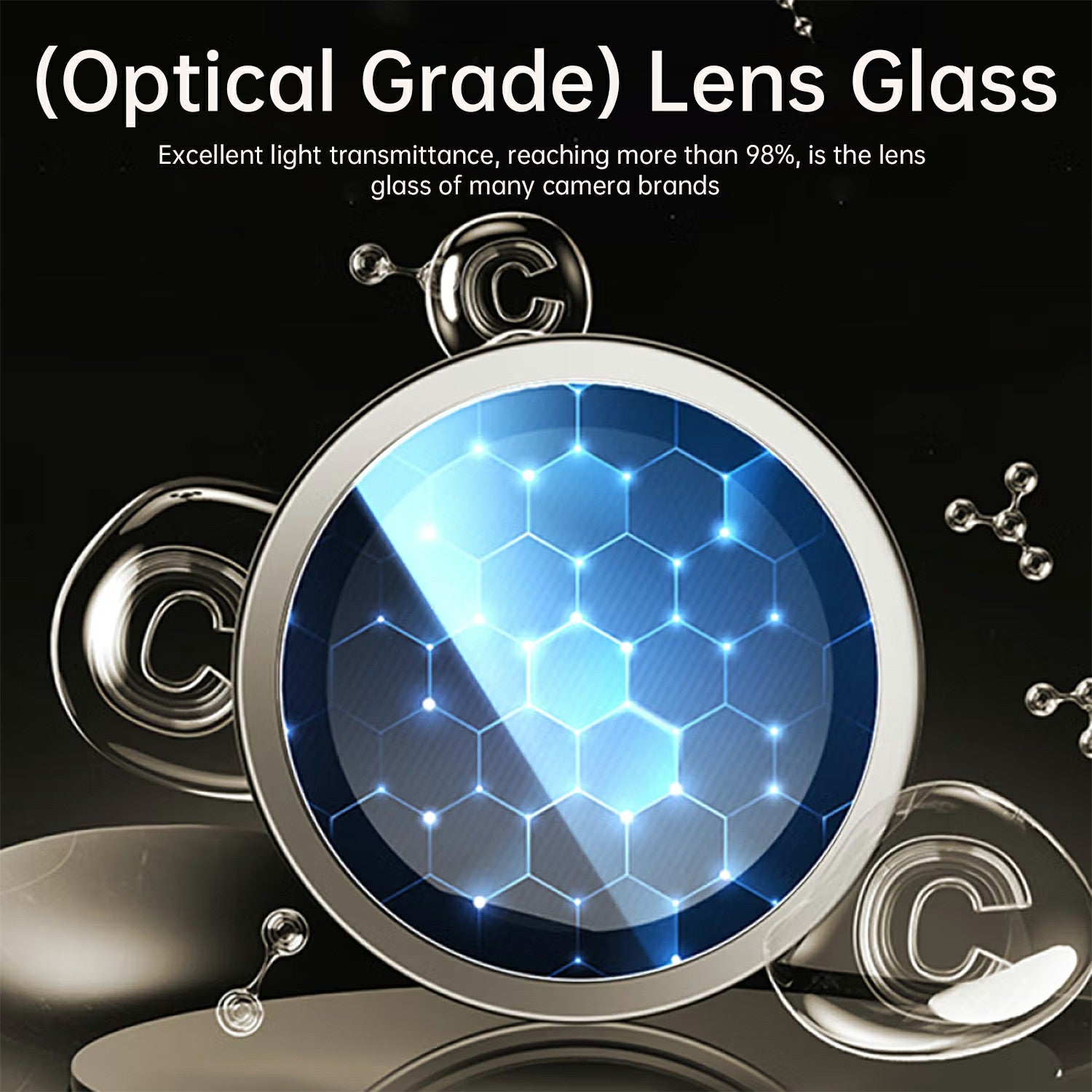 WIWU LG-004 1 Set For iPhone 15 Pro AR Tempered Glass PVD Aluminum Alloy Frame Lens Protector