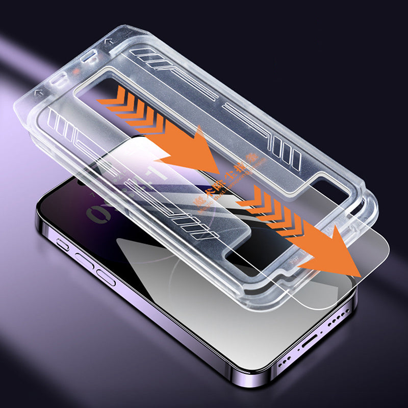 For iPhone 14 Pro Screen Protector Anti-Spy Tempered Glass Film Easy Installation Tool