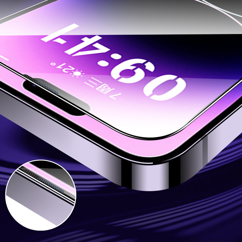 For iPhone 14 Pro Max Privacy Tempered Glass Screen Protector Auto Dust-Elimination Installation