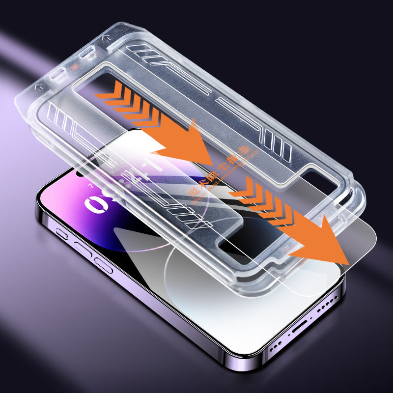 For iPhone 14 Plus Screen Protector Tempered Glass Anti-explosion Flim with Auto Alignment Tool
