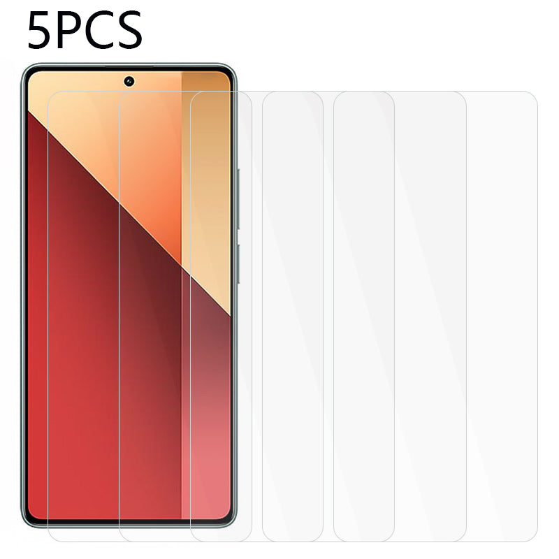 5PCS For Xiaomi Redmi Note 13 Pro 4G / Poco M6 Pro 4G Screen Protector 0.3mm 2.5D Tempered Glass Guard Film