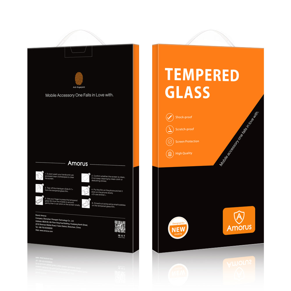 AMORUS For Asus ROG Phone 8 5G / Phone 8 Pro 5G 2.5D Arc Edge Screen Protector Shatter-proof