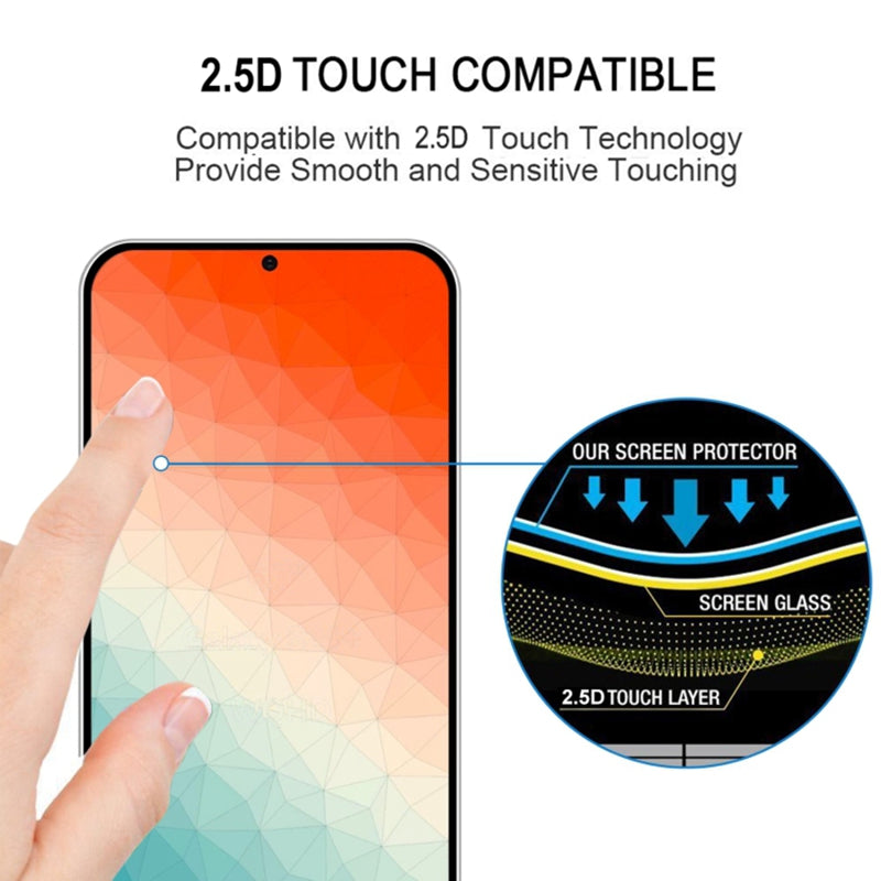 25Pcs For Samsung Galaxy S24+ Full Screen Protector Medium Alumina Glass Film (Fingerprint Unlock)