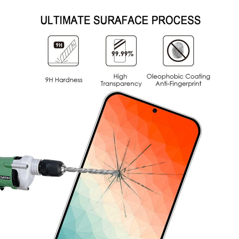 25Pcs For Samsung Galaxy S24+ Full Screen Protector Medium Alumina Glass Film (Fingerprint Unlock)