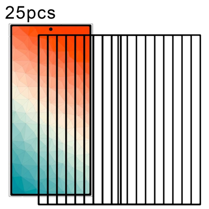 25Pcs For Samsung Galaxy S24+ Full Screen Protector Silk Printing (Fingerprint Unlock)