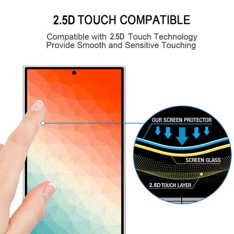 25Pcs For Samsung Galaxy S24+ Full Screen Protector Silk Printing (Fingerprint Unlock)