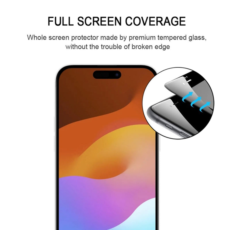 25Pcs For iPhone 15 Plus Screen Protector Anti-explosion Medium Alumina Glass Film
