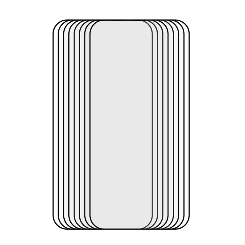 25Pcs For iPhone 13 Medium Alumina Glass Screen Protector Silk Printing Film