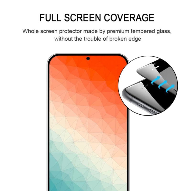 25Pcs For Samsung Galaxy S24 Silk Printing Screen Protector Anti-explosion (Fingerprint Unlock)