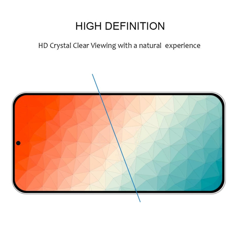 25Pcs For Samsung Galaxy S24 Silk Printing Screen Protector Anti-explosion (Fingerprint Unlock)