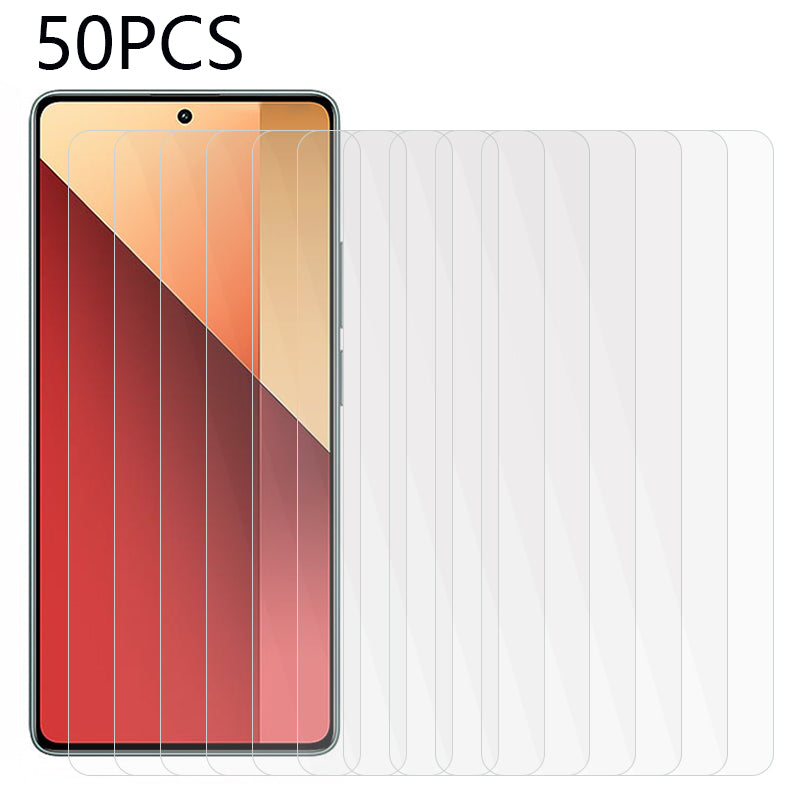 50PCS For Xiaomi Redmi Note 13 Pro 4G / Poco M6 Pro 4G Screen Protector Anti-explosion Ultra Transparent