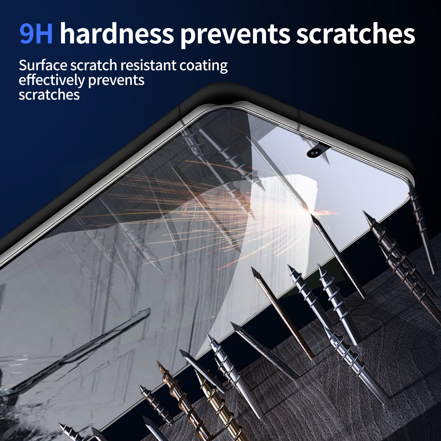 2Pcs Screen Protector for Google Pixel 8 Pro Fingerprint Unlock Film with 2Pcs Camera Lens Protector