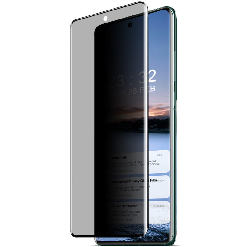 IMAK For OnePlus 12 5G Anti-peep Screen Protector Full Coverage Side Glue 3D Curved Film