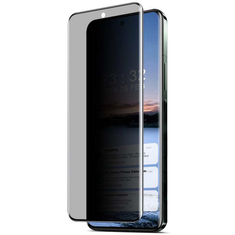IMAK For Xiaomi 14 Pro / 14 Ultra Screen Protectors Anti-peep 3D Curved 9H Tempered Glass Film
