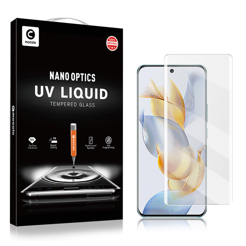 MOCOLO For Honor 90 Tempered Glass Film UV Liquid 3D Curved Screen Protector